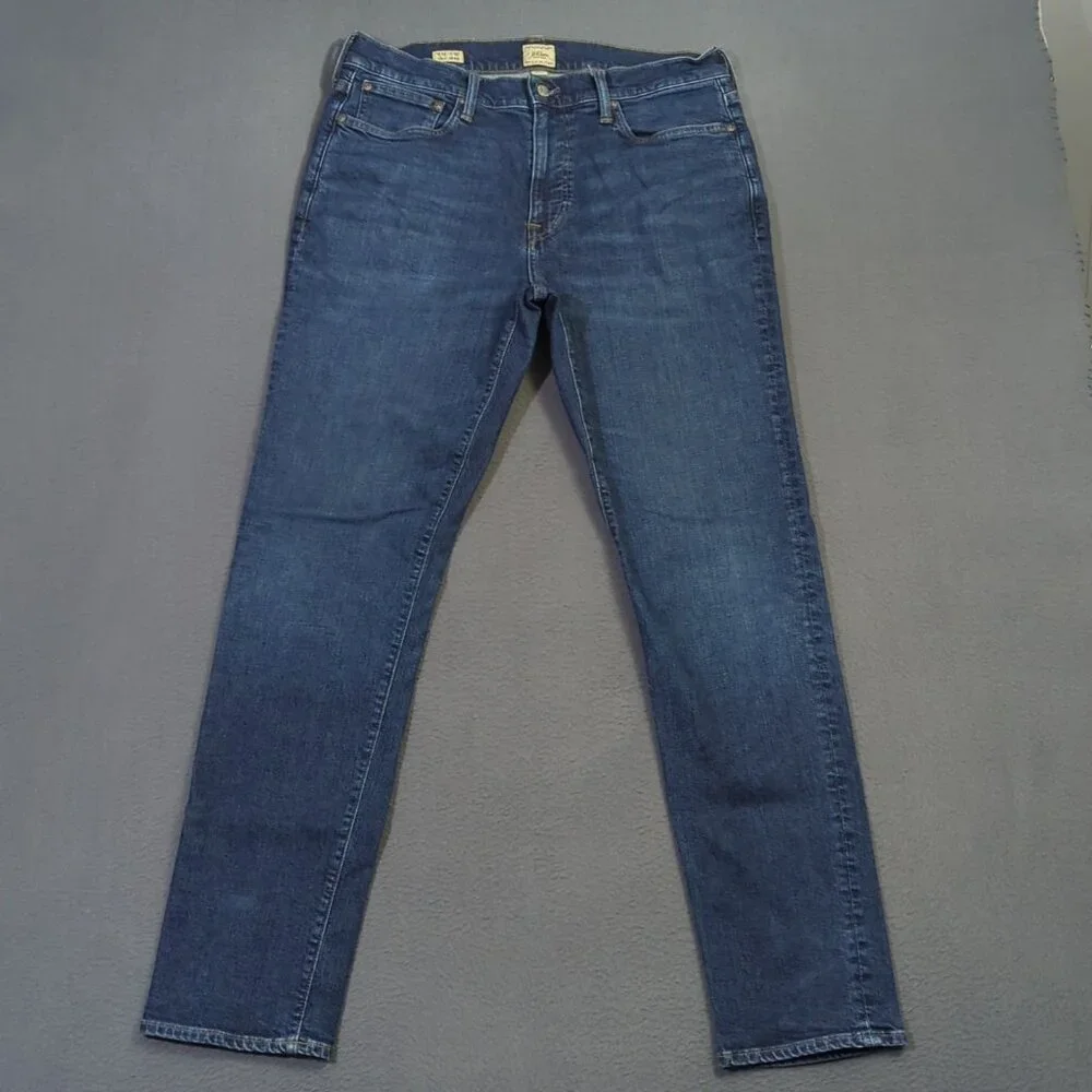 J. Crew Jeans Men's 33x32 Blue 1040 Athletic Tapered Fit Stretch Denim